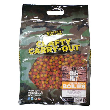Crafty Catcher Big Hit Pepper Peach Boilies 5kg 20mm