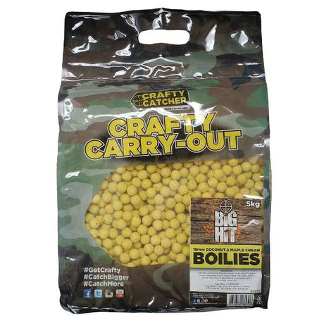 Crafty Catcher Big Hit Coconut & Maple Cream Boilies 5kg 15mm