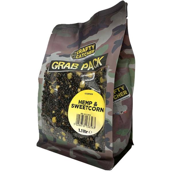 Crafty Catcher Hanf & Zuckermais Partikel 1,1L Grab Pack