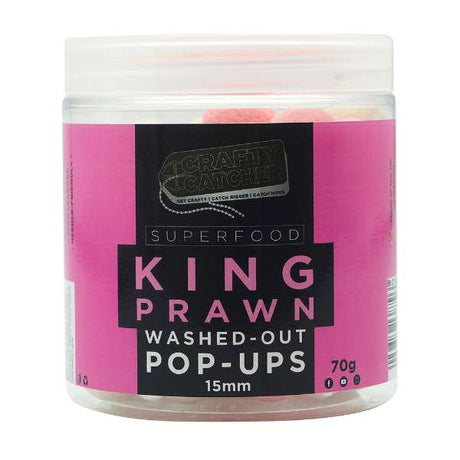 Crafty Catcher Washed Out Popup King Prawn 15mm/70g King Prawn