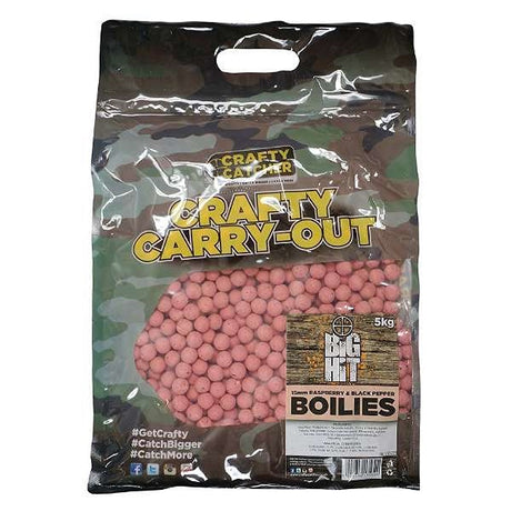 Crafty Catcher Big Hit Boilie Himbeere/Pfeffer 20mm 5kg