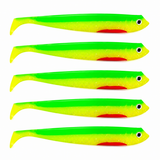 Eurocatch Gummifisch für Zander - Shad, 5 Stk UV Firetiger - 20cm