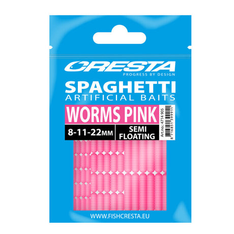 Cresta Spaghetti Worms Pink (8, 11, 22 mm)