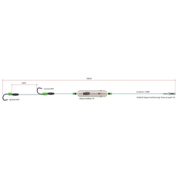 Madcat Adjusta Profi River Rig Deadbait M
