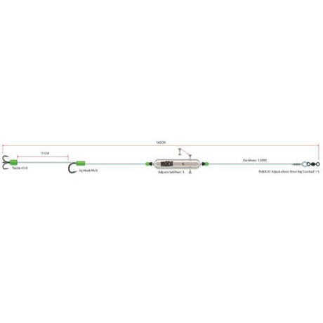 Madcat Adjusta Basic River Rig Lebendköder Unterstreichen S