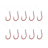 DAM Spezi Forelle Rot Vorfach 70cm 10 Stück 22mm