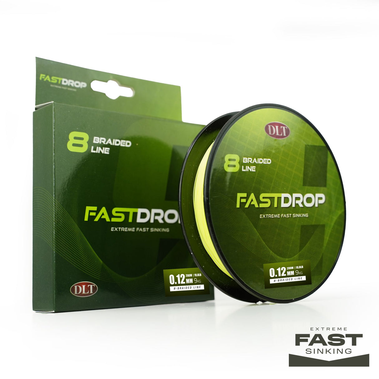 DLT FastDrop 8-Braid Angelschnur – 200 m, stark & reißfest
