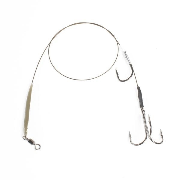 DLT Pike Toter Köder Rig – Einzelhaken 1/1, 12 kg, 40 cm