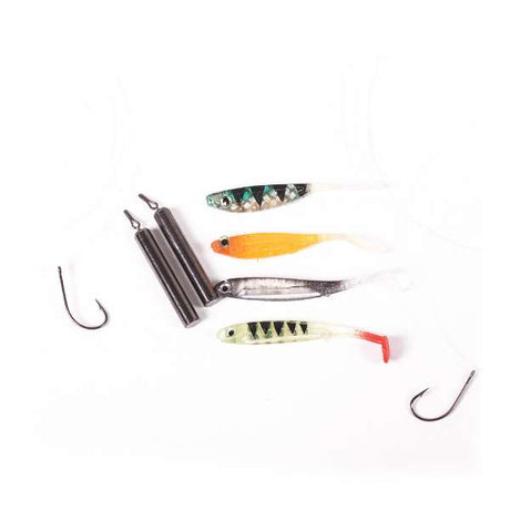 DLT Dropshot Kit Nr. 1 – Komplettset mit Haken, Bleien & Shads