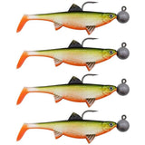 Senshu Real Fin Shad 8 Ready2Catch 8cm 11g 4er Orange Belly