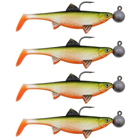 Senshu Real Fin Shad 8 Ready2Catch 8cm 11g 4er Orange Belly
