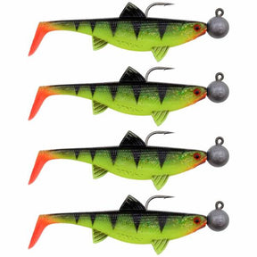 Senshu Real Fin Shad 8 Ready2Catch 8cm 11g 4er Shiny Tiger