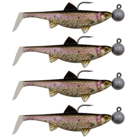 Senshu Real Fin Shad 8 Ready2Catch 8cm 11g 4er Rainbow Trout