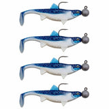 Senshu Real Fin Shad 8 Ready2Catch 8cm 11g 4er Flaky Blue