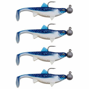 Senshu Real Fin Shad 8 Ready2Catch 8cm 11g 4er Flaky Blue