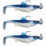 Senshu Real Fin Shad 12 Ready2Catch 12cm 25g 3er Flaky Blue
