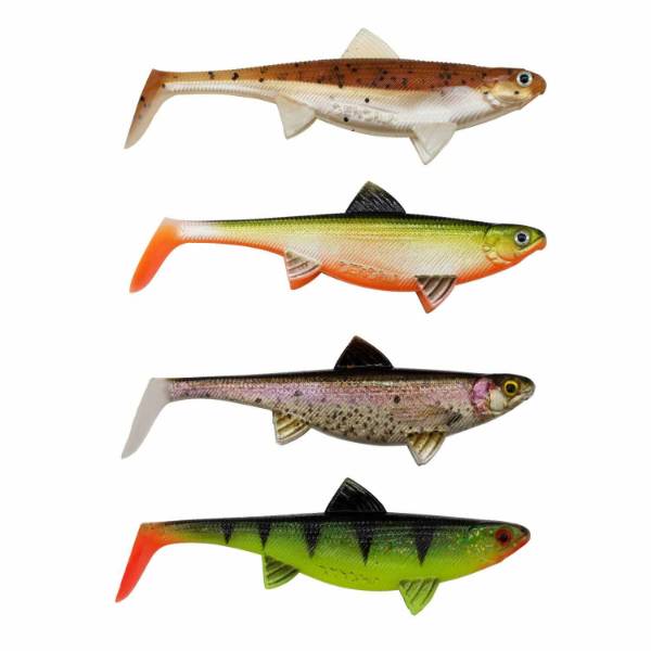 Senshu Real Fin Shad 8 Mixpack 8cm 11g 4 Stück