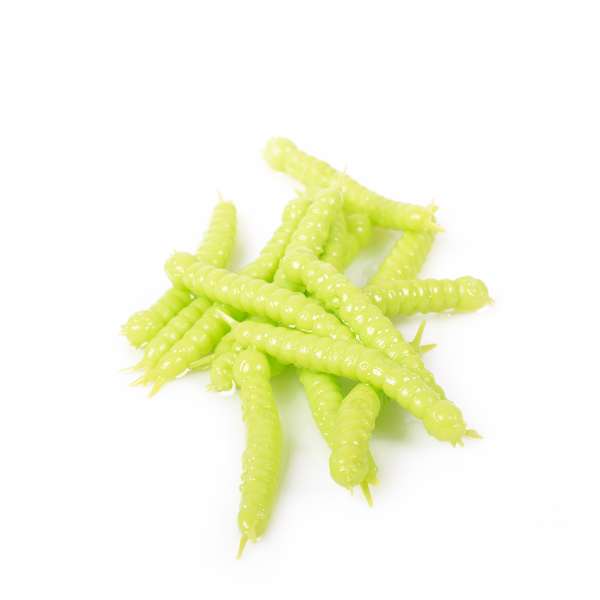 Libra Lures Slight Worm Silberperle 3,8cm 15er Apple Green