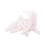 Libra Lures Fatty D'Worm 6,5 cm | 10 Stück Silver Pearl