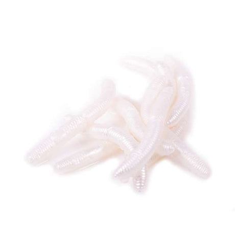 Libra Lures Fatty D'Worm 6,5 cm | 10 Stück Silver Pearl