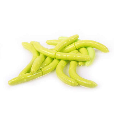 Libra Lures Fatty D'Worm 6,5 cm | 10 Stück Apple Green