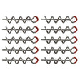 Senshu Jig Schraube Rot/Silber | 10 Stk