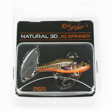 Roy Fishers Natural 3D Jig Spinner Hot Carp 26g