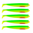 Eurocatch Fishing Zander Gummifisch Shad 12cm, 5 Stk UV Firetiger - 12cm