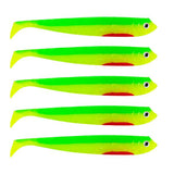 Eurocatch Fishing Zander Gummifisch Shad 12cm, 5 Stk UV Firetiger - 12cm