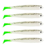 Eurocatch Fishing Zander Gummifisch Shad 12cm, 5 Stk UV Salt-n-Pep. Chart. T - 12cm