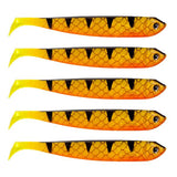 Eurocatch Fishing Zander Gummifisch Shad 12cm, 5 Stk UV Barsch - 12cm