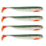 Eurocatch Fishing Zander Gummifisch Shad 12cm, 5 Stk UV Hot Naturel - 15cm