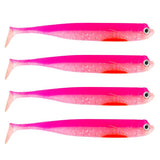 Eurocatch Fishing Zander Gummifisch Shad 12cm, 5 Stk UV Pink - 15cm