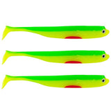 Eurocatch Fishing Zander Gummifisch Shad 12cm, 5 Stk UV Firetiger - 20cm
