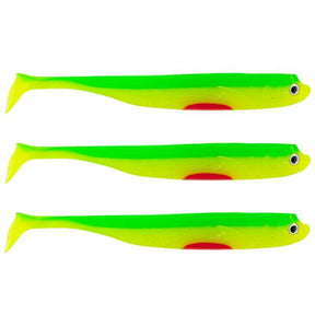 Eurocatch Fishing Zander Gummifisch Shad 12cm, 5 Stk UV Firetiger - 20cm