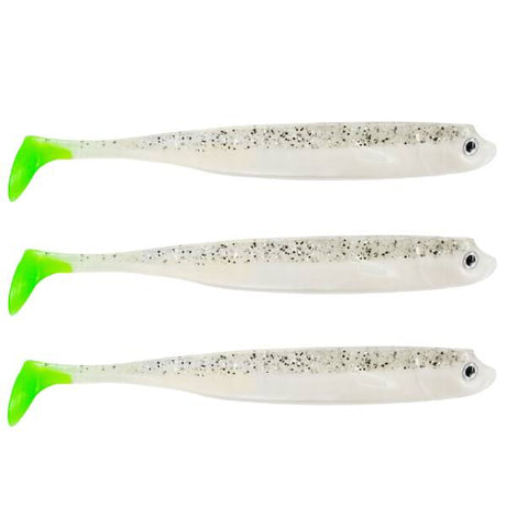 Eurocatch Fishing Zander Gummifisch Shad 12cm, 5 Stk UV Salt-n-Pep. Chart. T- 20cm