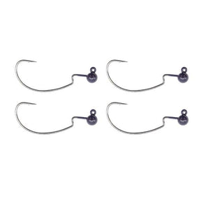Tackle Porn Tungsten Weighted Offset Hook Schwarz 1g