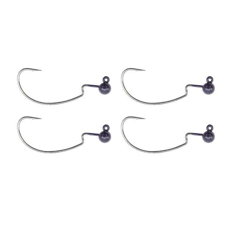 Tackle Porn Tungsten Weighted Offset Hook Schwarz 1g