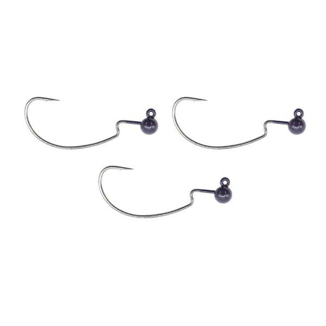 Tackle Porn Tungsten Weighted Offset Hook Schwarz