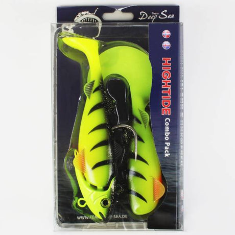 Team Deep Sea Gummifisch Hightide Sea Shad UV Chartreuse Ghost 300g