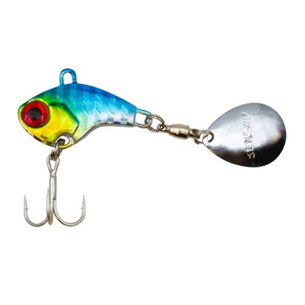 Senshu Tetracup Jig Spinner 65mm 10g Blau Gelb Blue Silver