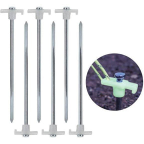 Eurocatch Outdoor Bivy Peg Set Leuchtend | Heringsset | 10 Stück