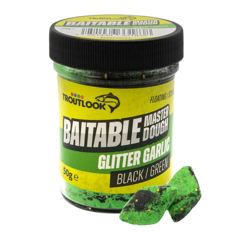 Troutlook Master Dough Forellen Teig 50g Black-Green Garlic