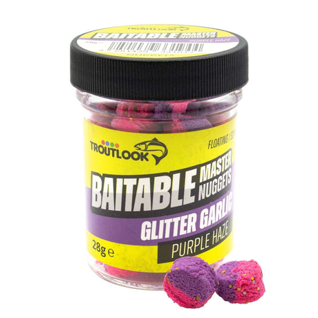 Troutlook Baitable Master Nuggets Forellen-Nuggets - Purple Haze - Glitter Garlic