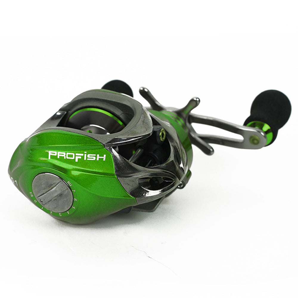 Profish Crius Baitcast Rolle LH 7.0:1 Grün