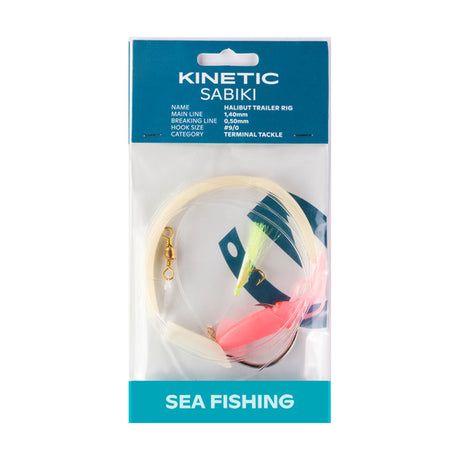 Kinetic Sabiki Heilbutt Vorfach Pink Glow