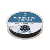 Kinetic 8-Braid Angelschnur Schwarz 150m 0.16mm