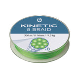 Kinetic 8-Braid Angelschnur Fluo Grün 300m 0.14mm