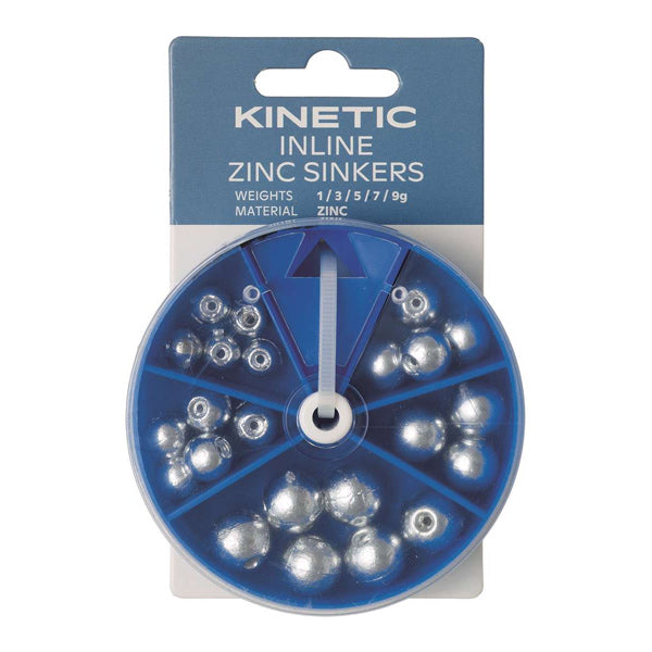 Kinetic Inline Zinkgewichte Sortiment