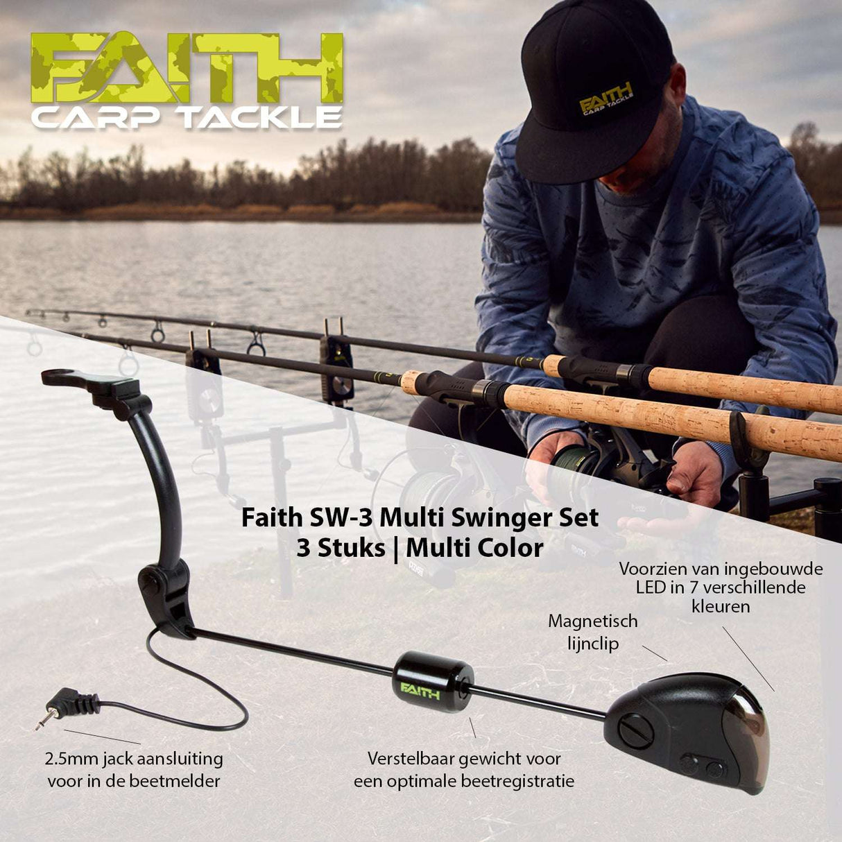 Faith SW-3 Multi Swinger Set – 3 Stück Mehrfarben